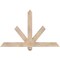 Ekena Millwork Kennewick Smooth Timber Gable Bracket, Douglas Fir, 48"W x 30"H x 3 1/2"D x 3 1/2"F, 15/12 Pitch GBW048X30X0404KEN00SDF - alternate 1